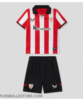 Günstige Athletic Bilbao Heimtrikotsatz Kinder 2025-26 Kurzarm (+ Kurze Hosen)